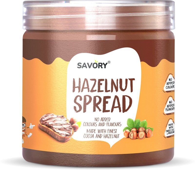 Savory Chocolate Hazelnut Spread | Made with Finest Cocoa & Hazelnut | Ready to Eat 400 g