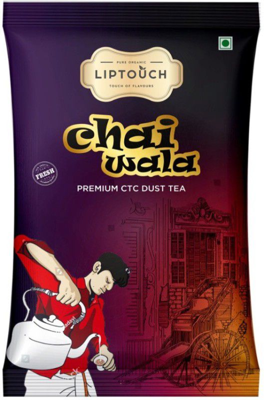 liptouch Chaiwala For Tea Stall It's 100% Organic Premium CTC Dust Healthy Black Tea Vacuum Pack  (1 kg)