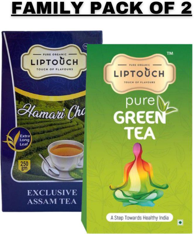 liptouch Premium Combo Pack Of 250 Gms Hamari Tea And 250 Gms Green Tea Box  (2 x 250 g)