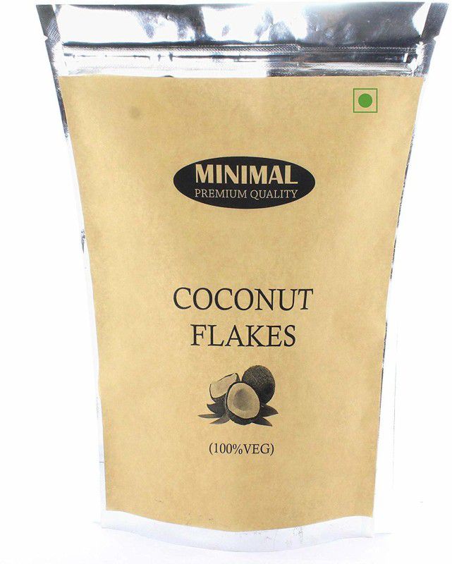 Minimal Dried Blanched Coconut Flakes Coconut  (400 g)