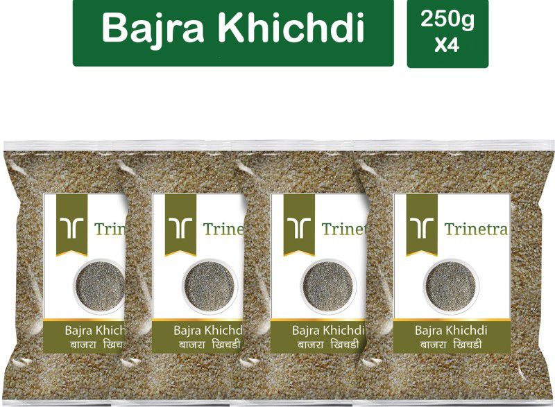 Trinetra Best Quality Bajra Khichdi (Pearl Millet Khichdi)-250gm (Pack Of 4) Pouch  (4 x 250 g)