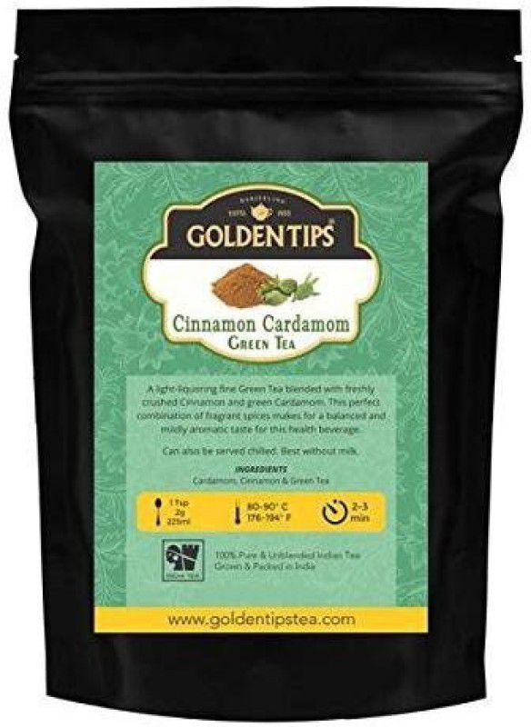 Golden Tips GT-279 Cinnamon, Cardamom Green Tea Box  (100 g)