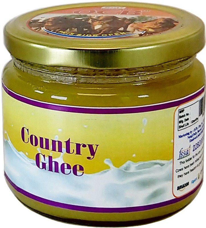 OCB Country Ghee Helps To Improve Digestion, Ample Vitamins, Boost Vitamin Ghee 250 g Glass Bottle