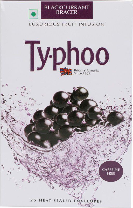 typhoo Luxurious Fruit Bracer Blackcurrant Infusion Tea Bags Box  (25 Bags)