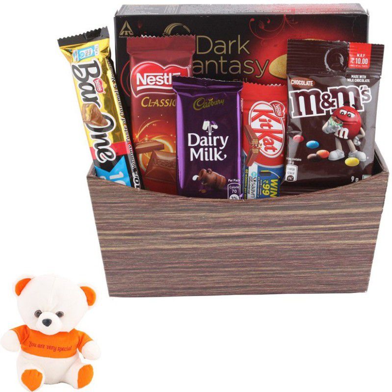 SurpriseForU Surprise Gift Hamper for Chocolate Lovers | Valentine's SpecialTeddy Bear Combo  (Chocolate and Teddy Bear)