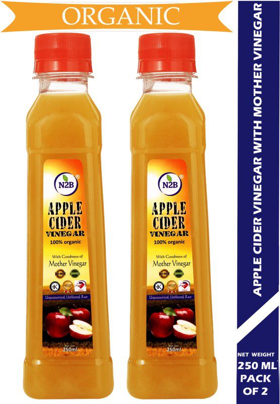 N2B Organic Apple Cider Vinegar 250ml Pack of 2 Vinegar  (2 x 250 ml)
