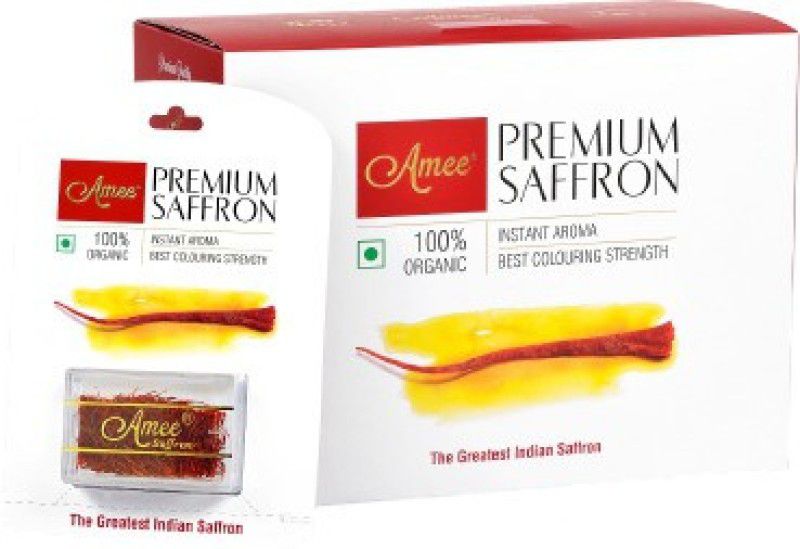 Amee Saffron / Kesar , 5 Grams in One Box ( 250 Mg x 20 Pcs Per Box ) Best for Prabhavna / Baby’s / Puja / Good for Gift  (20 x 0.25 g)