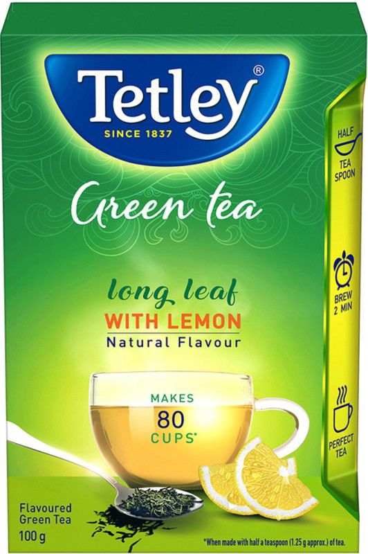Tetley Long Leaf Lemon Green Tea Box  (100 g)