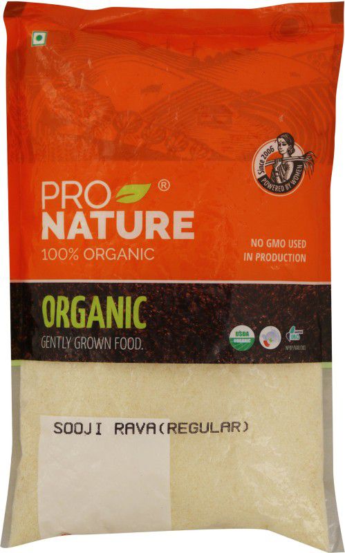 Pro Nature Organic Sooji Rava (Regular)  (500 g)