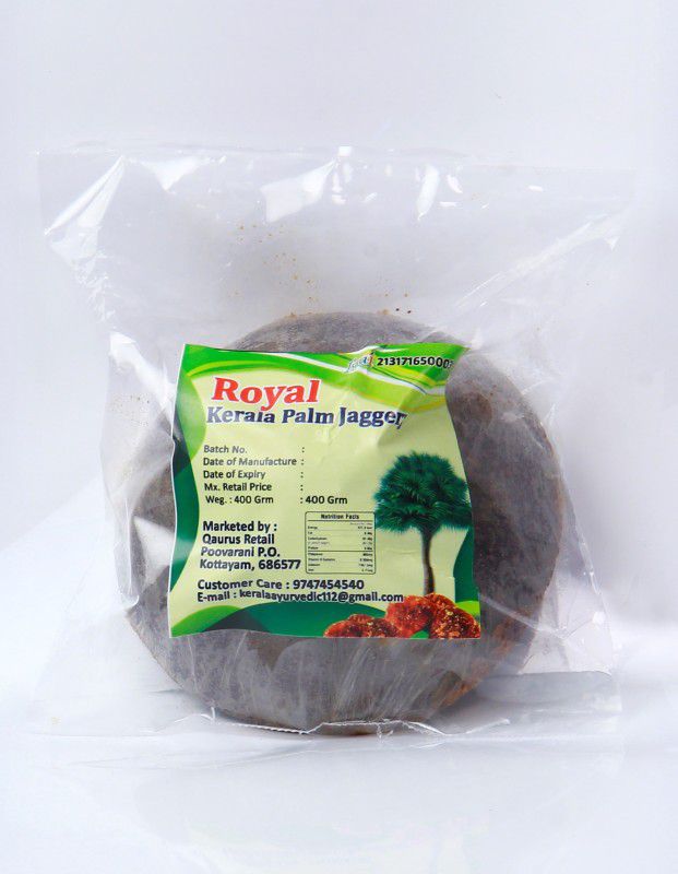 ROYAL Kerala Palm Jaggery Block Jaggery  (400 g)