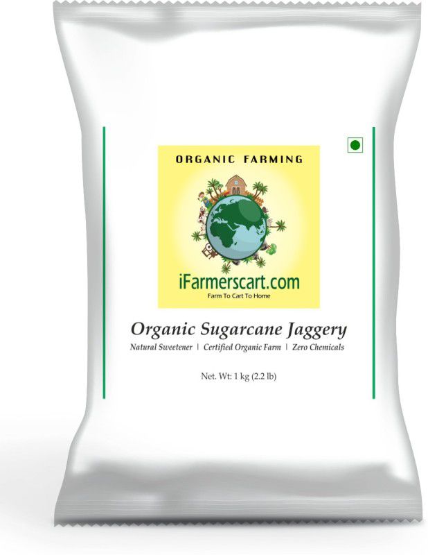 iFarmerscart Organic Sugarcane Jaggery Powder Jaggery  (2 kg, Pack of 2)