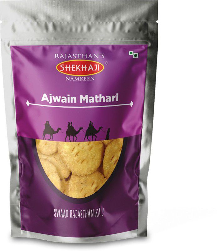 shekhaji Ajwain Mathri 600 gm (Pack of 3, 200gm Each)  (3 x 200 g)