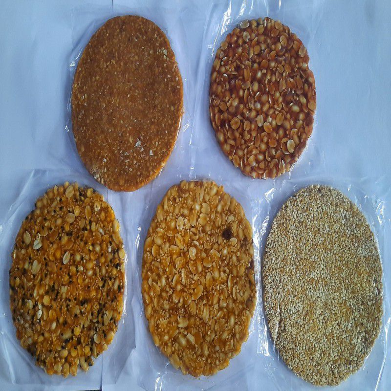 Vandana foods Chikki (5 Types) Pouch  (5 x 90 g)