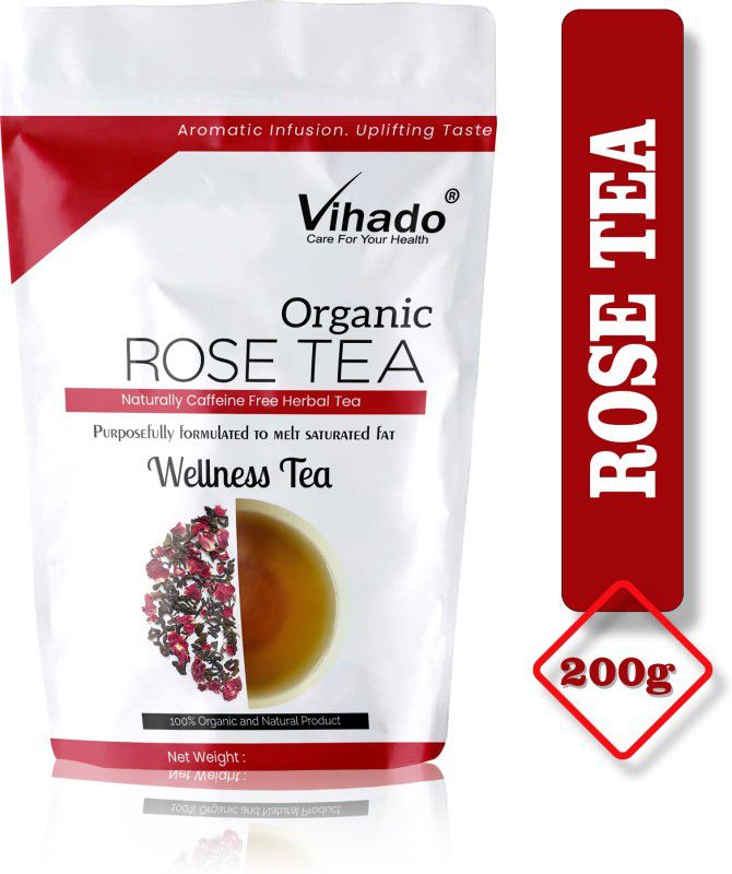 Vihado Rose Green Tea For Weight Loss - 200g Rose Green Tea Pouch  (200 g)