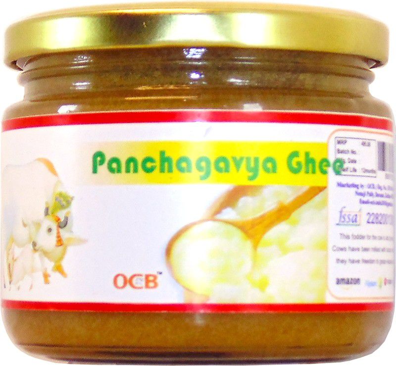 OCB Panchagavya Ghee ORGANIC Desi A2 Gir Cow Milk Bengali Ghee 250 g Glass Bottle
