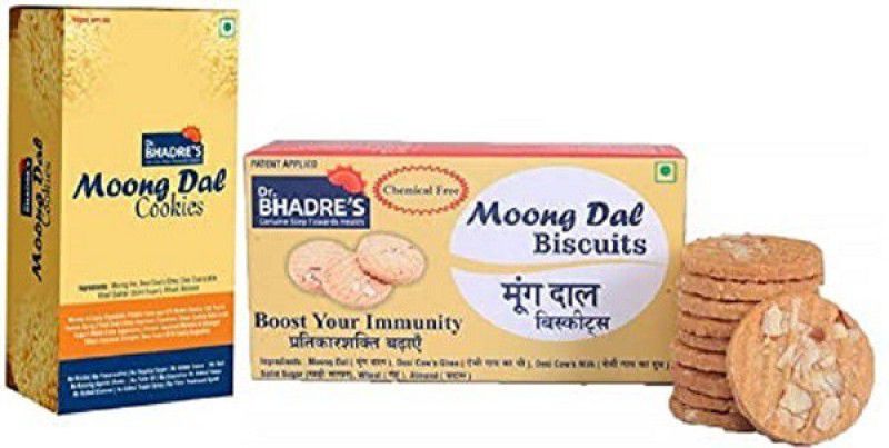 Dr. BHADRE'S Cookies & Biscuit 500 gm for Kids|Moong Biscuit|Cookies Gift Packs|Digestive & Multi Grain  (500 g, Pack of 2)