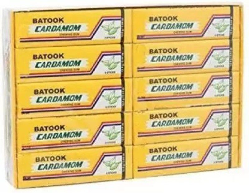 batook Imported Cardamom Chewing Gum  (10 x 12.5 g)