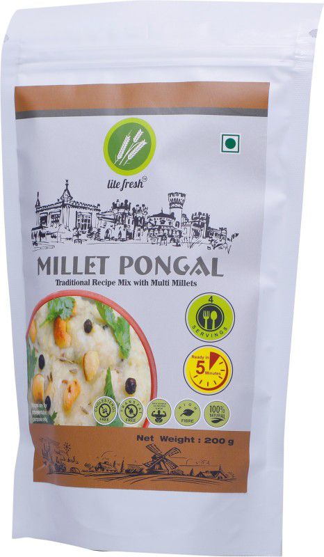 Lite Fresh Ready to Cook Millet Pongal Mix 200 g