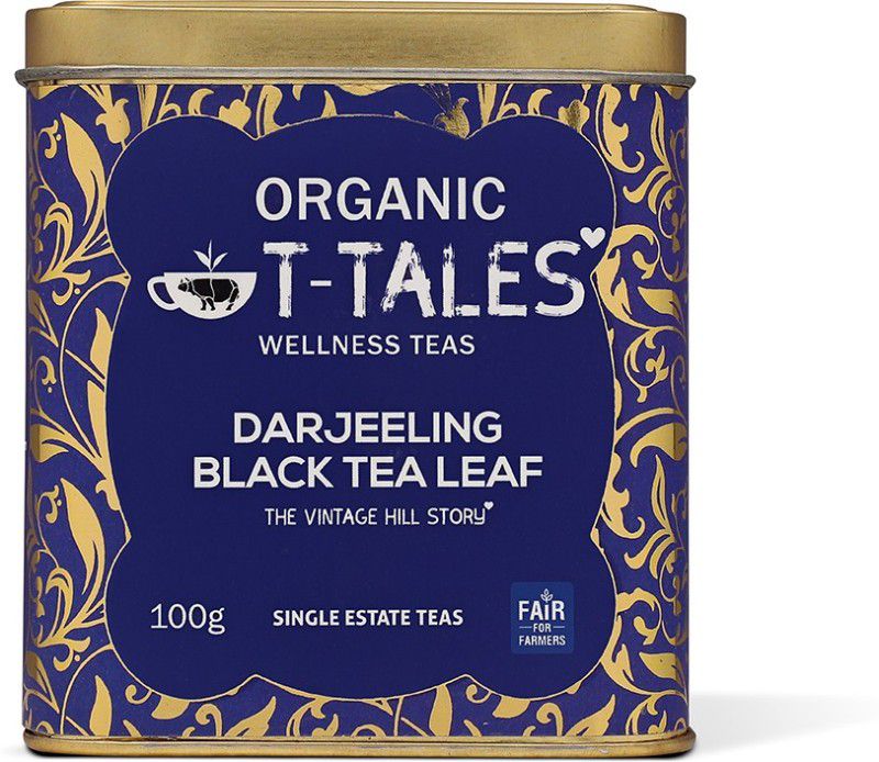T-Tales Darjeeling Black Tea - Tin Black Tea Tin  (100 g)