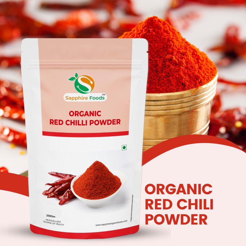 Sapphire Foods Organic Red Chilli / Lal Mirch Powder  (250 g)