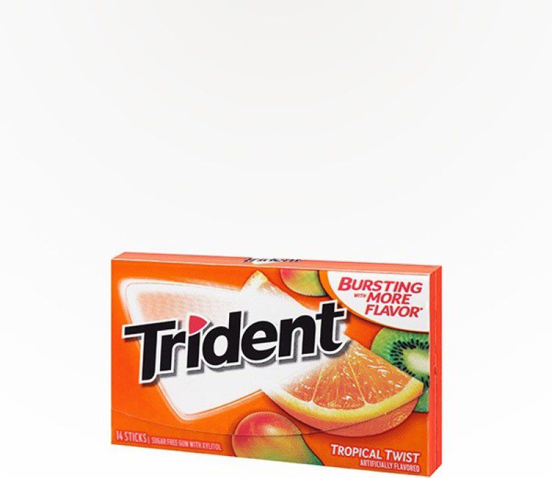 Mondelez Trident (IMPORTED) 14 Sticks Tropical Twist Chewing Gum  (26 g)