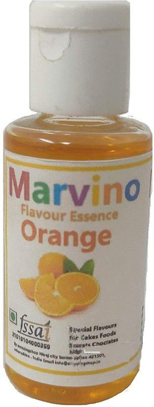 Marvino Orange Flavour Essence Extracts for Cakes Whip-Creams Sweets Chocloates and Ice-creams Orange Liquid Food Essence  (20 ml)