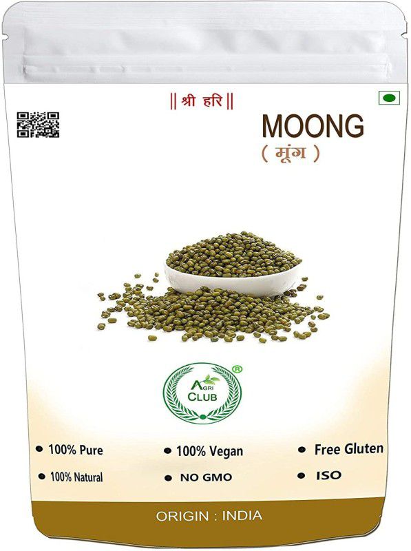 AGRI CLUB Green Moong Dal (Whole)  (2 kg)