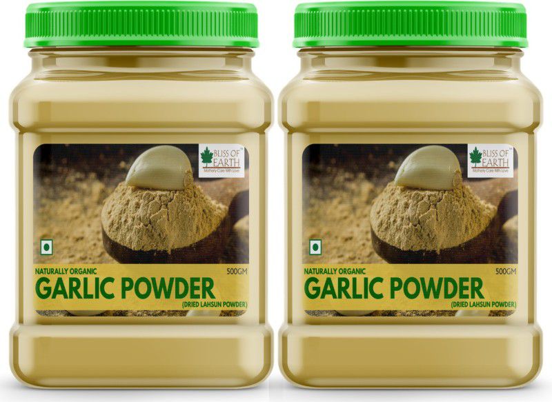 Bliss of Earth 2x500GM Naturally Organic Garlic Powder Dried for Cooking Pack Of 2  (2 x 0.5 kg)
