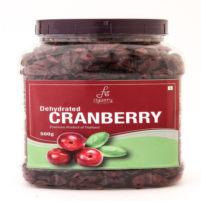 Flyberry Gourmet Dehydrated Cranberry 500 g Cranberries  (500 g)