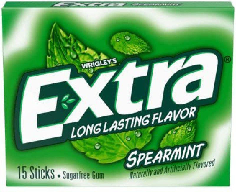 Extra Spearmint Long Lasting Flavour Sugarfree Gum 40.5 g Spearmint Chewing Gum  (40.5 g)