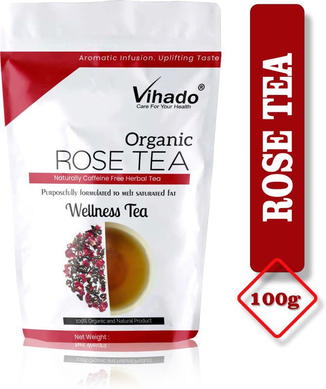 Vihado Rose Green Tea For Weight Loss - 100g Rose Green Tea Pouch  (100 g)
