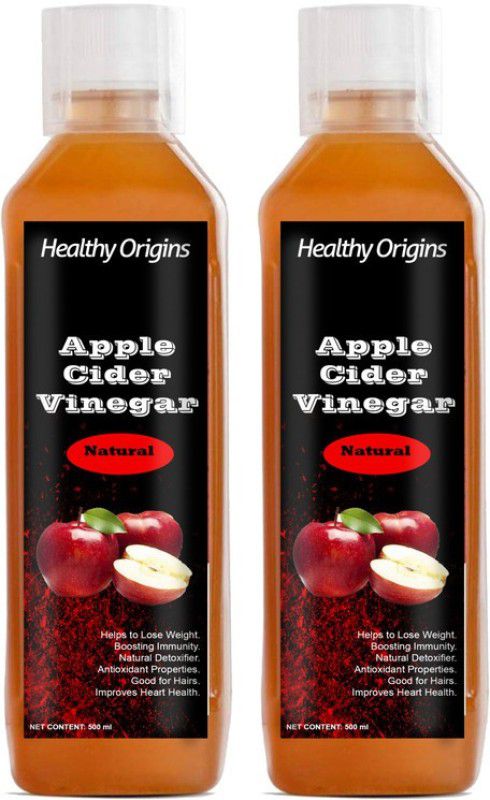Healthy Origins Nutrition Apple Cider Vinegar with Mother Vinegar For weight loss (Pack Of 2)(Premium) Vinegar  (2 x 500 ml)