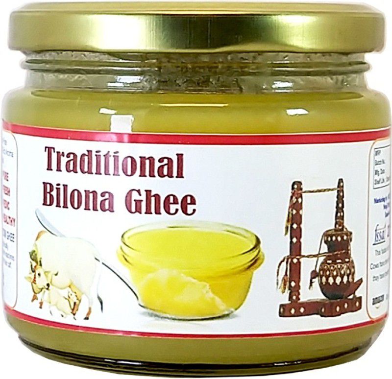 OCB Traditional Bilona Ghee A2 Cultured, Desi Gir Cow Ghee(Home Made Desi Cow Milk) Ghee 250 g Glass Bottle