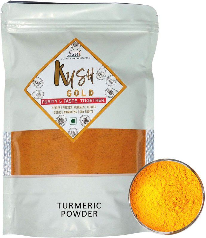 Kush Gold 100% Pure & Natural Turmeric Powder / Haldi Powder (High Curcumin %)  (500 g)