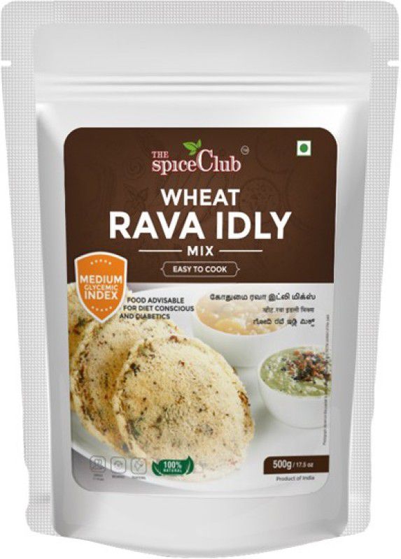 The Spice Club Wheat Rava Idly Mix (100% Natural, No Preservatives, No Artificial Ingredients) - 500 g