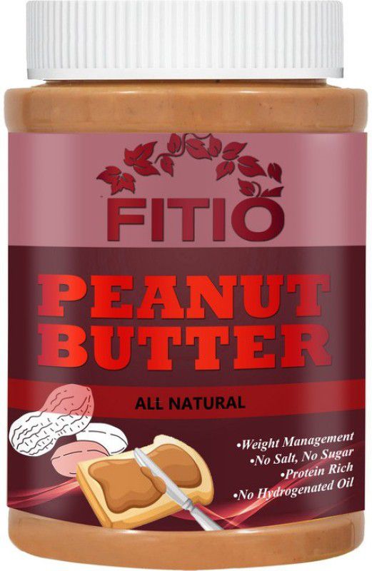 FITIO Nutrition 100% Pure Pro Peanut Butter Non-GMO Pro Pro Peanuts No Added Sugar (105) 450 g