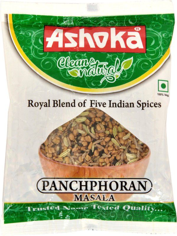 ASHOKA Panchphoran Masala (Royal Blend of Five Indian Whole Spices) Pack of 10 Pouches of 50 gm Each  (10 x 50 g)