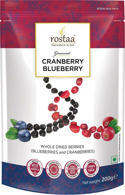 rostaa Cranberry Blueberry Fusion Cranberries  (200 g)
