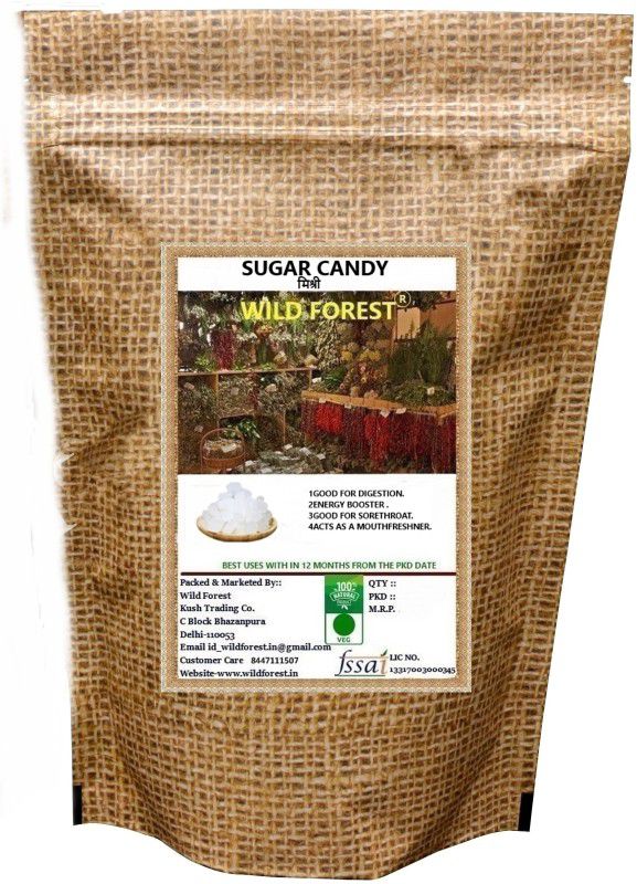 WILD FOREST SUGAR CANDY (MISHRI) 900 GM Sugar  (900 g)