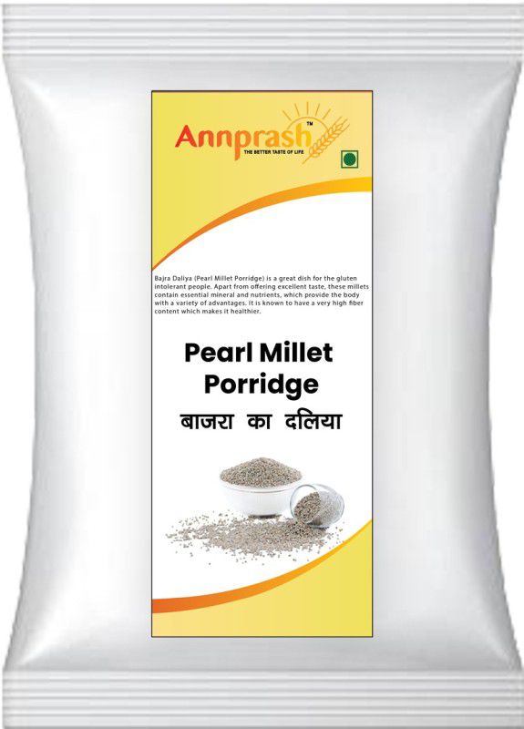 Annprash Premium Quality Pearl Millet Porridge / Bajra Daliya - 5KG Pack Pouch  (5 kg)