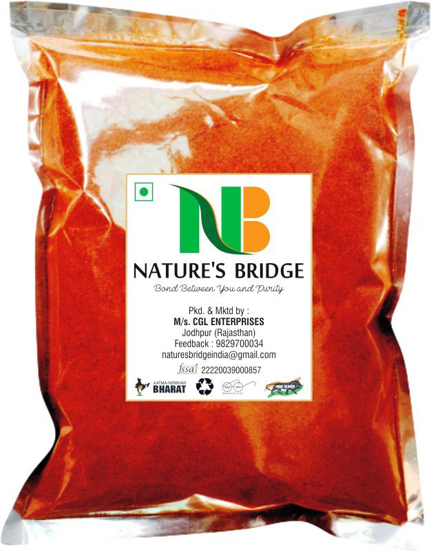 Nature's Bridge Organic Red Chilli Powder - 900 Gm / Mathania Lal Mirch Powder/ Red Chilli Powder  (900 g)
