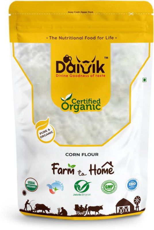 DAIVIK ORGANIC Corn Flour, 1 Kg  (1000 g)
