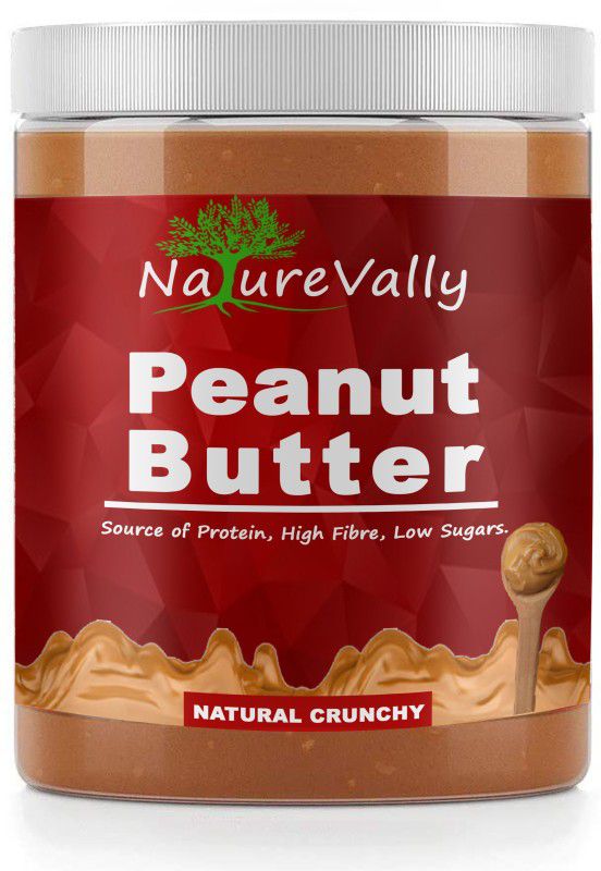 NatureVally Natural Crunchy Peanut Butter 425g | Non GMO Peanut Butter| Rich in Protein Pro 425 g
