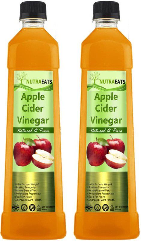 NutraEats Nutrition Pro Apple cider vinegar with mother Vinegar (P) (Pack Of 2) Vinegar  (2 x 500 ml)