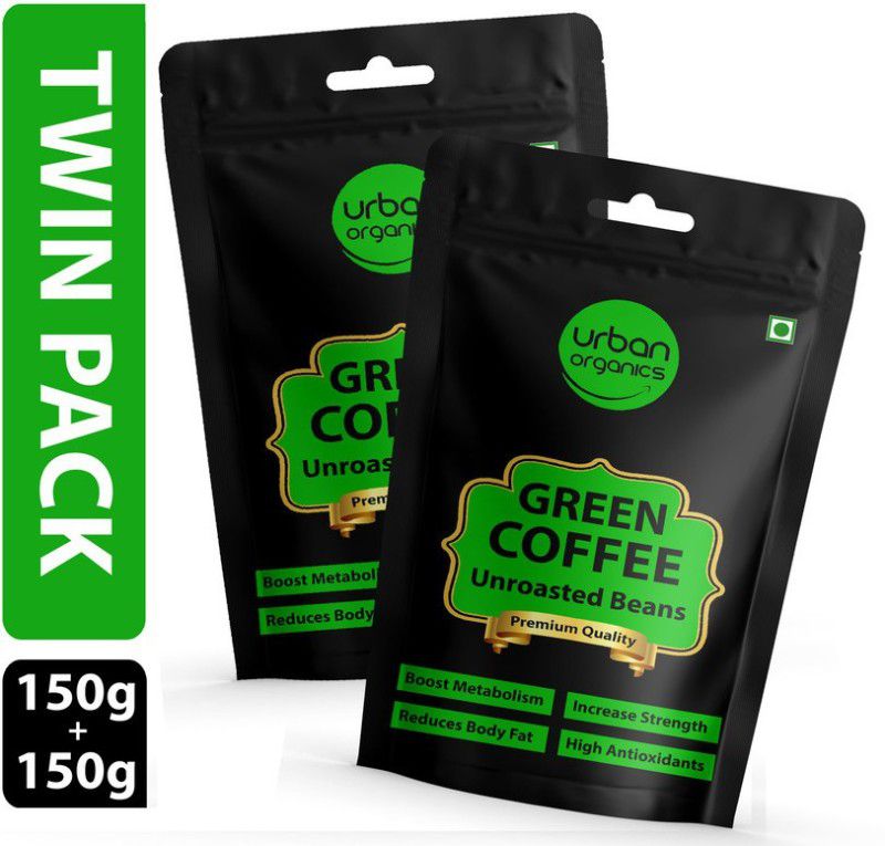 Urban Organics Green Coffee Beans - 150g X 2 | For Immunity Building and Weight Loss Program Coffee Beans  (2 x 150 g)