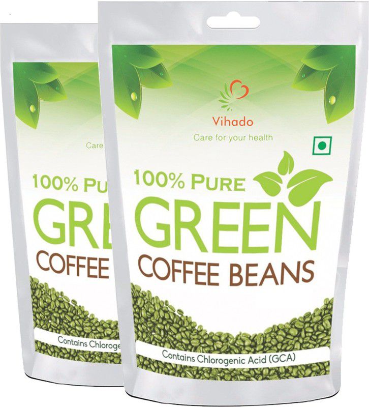 Vihado Pure Arabica Green Coffee Beans 50g (Pack of 2) Instant Coffee  (2 x 25 g)