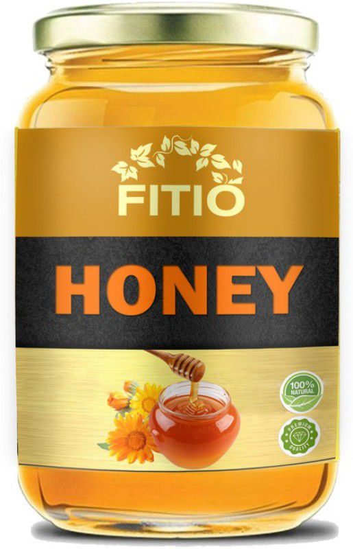 FITIO Nutrition Raw Honey Unprocessed Unpasteurized Pure natural organic honey for weight loss (HG24) Premium  (1000 g)