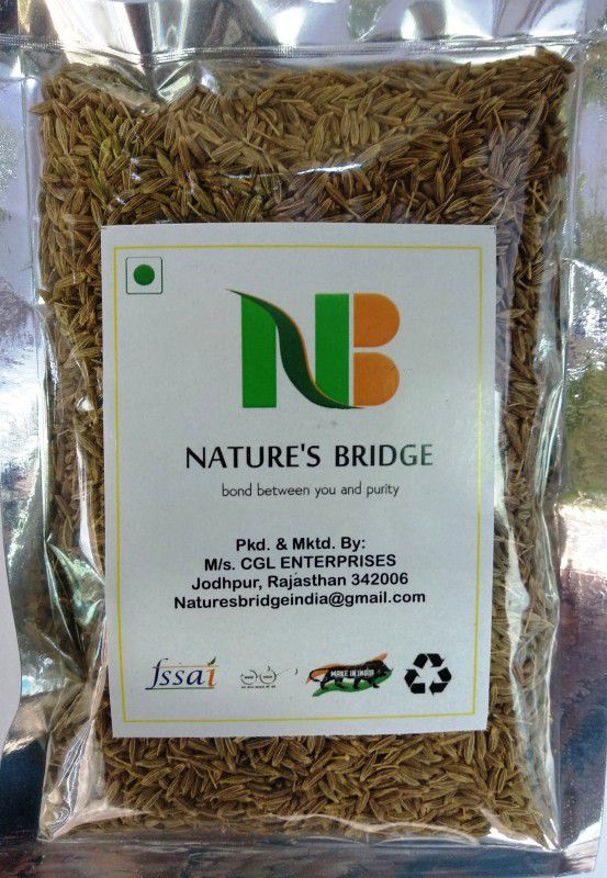 Nature's Bridge Cumin Seeds Whole/ Jeera Seeds  (400 g)