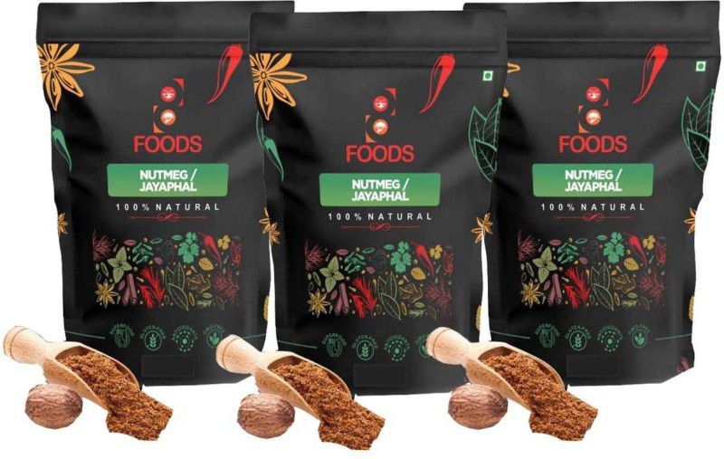 The8Foods 100% Natural nutmeg/jayaphal  (300 g)