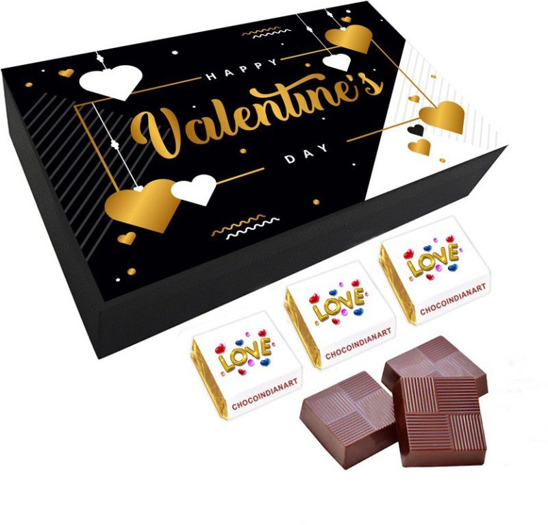 CHOCOINDIANART Pretty Happy Valentine's Day, 06pcs Delicious Chocolate Gift, Truffles  (6 Units)